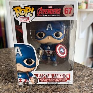 NEW Funko POP! Captain America #67 Marvel Avengers Age of Ultron